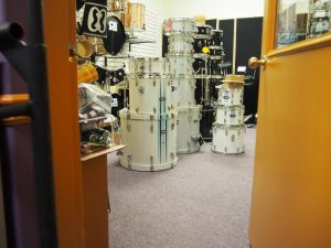 drum room with all the drums